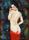 Die Venus - Boris Ivkov - Aquarell auf Papier - weiblich-Frauen - Impressionismus-Realismus