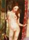 Natasha - On the doorstep II - Boris Ivkov - Aquarell auf Papier - weiblich-Frauen-MÃ¤dchen - Figuration-Realismus