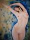 Moonlight Lady - Boris Ivkov - Aquarell auf Papier - weiblich-Frauen-MÃ¤dchen - Figuration-Realismus