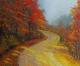Farbenzauber im Wald - Boris Ivkov - Ãl auf Leinwand - BÃ¤ume-Wald-Freude-Harmonie-Sehnsucht-Herbst - Impressionismus