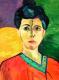 Hommage an Matisse - Ricarda Kinnen - Acryl auf Leinwand - Portrait - Expressionismus