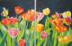 Tulpenwiese im Doppel - ingrid wenz-gahler - Acryl auf Leinwand - Blumen - Realismus