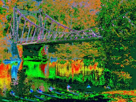 Die Peißnitzbrücke in Halle / Saale - Wolfgang Bergter - Array auf Array - Array - Array