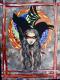 IndianermÃ¤dchen  - Elvira T. - Acryl auf Leinwand - Fantastisch-Menschen-Raubkatzen-VÃ¶gel-Sonstiges-Sehnsucht-StÃ¤rke-Wetter - 