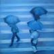 walking in the rain - ingrid wenz-gahler - Acryl auf Leinwand - Menschen-Regen - 