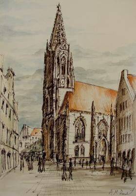 St. Lamberti-Kirche in Münster - Matteo Rauhut - Array auf Array - Array - Array St. Lamberti-Kirche in Münster - Matteo Rauhut - Array auf Array - Array - Array