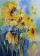 Sonnenblumen - Hans Schott - Aquarell auf Papier - Sonnenblumen - 